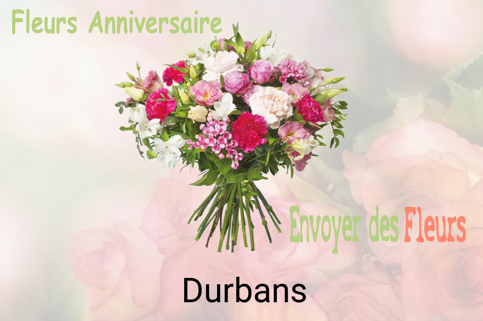 Bouquet de fleurs d’anniversaire livré à Durbans